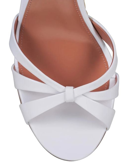 Aquazzura Metallic Woven Tati Sandals