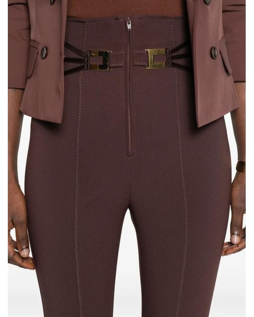 Elisabetta Franchi Purple Trousers