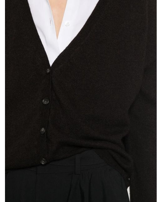 Lisa Yang Black Abby V-Neck Cardigan