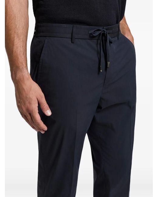 Peserico Blue Drawstring Trousers for men