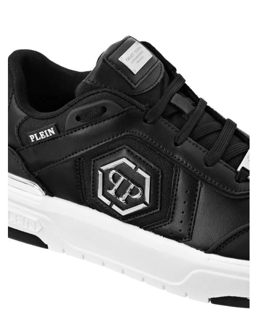 Philipp Plein Black Sk8R Plein Low-Top Sneakers