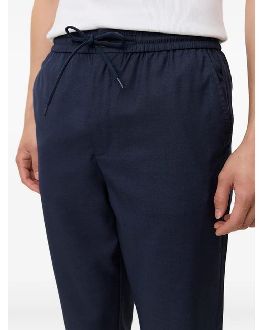 Les Deux Blue Drawstring-Fastening Trousers for men