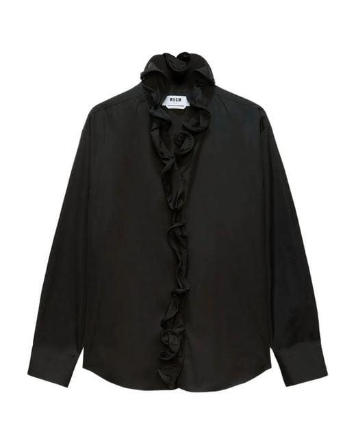 Camicia Con Ruches di MSGM in Black