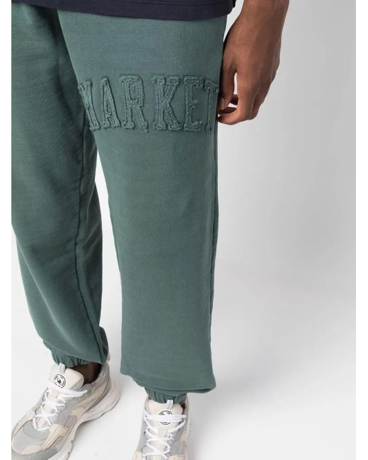 Market Green Logo-Appliqué Track Pants for men