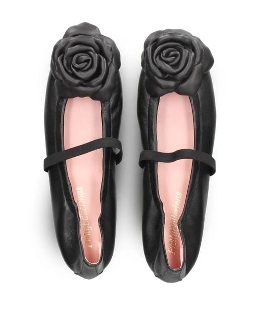 Pretty Ballerinas Black Rosario Ballet Flats