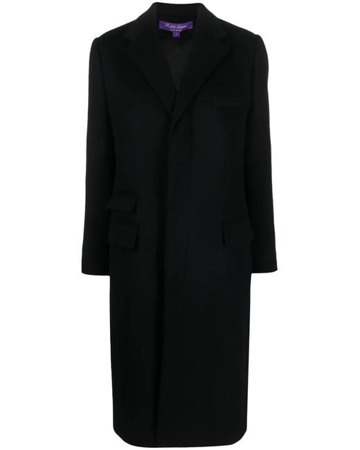 Ralph Lauren Black Beatrisa Lined Coat