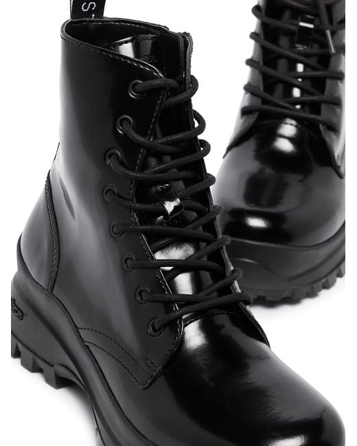 Stella McCartney Black Trace Lace-Up Ankle Boots