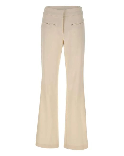 Courreges Welt-pocket Bootcut Trousers Natural