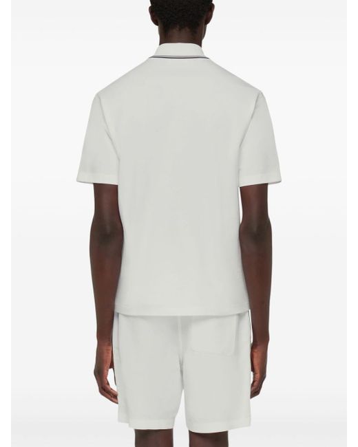 Ferragamo Poloshirt Met Korte Mouwen in het White voor heren