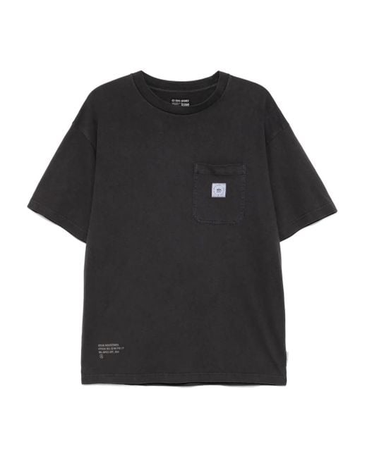 Izzue T-Shirt Mit Logo-Patch in Black für Herren