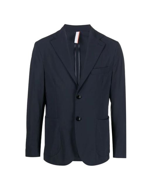 Pmds Blue Louis Notched Lapel Jacket for men