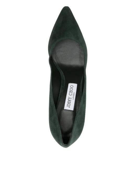 Zapatos Romy con tacón de 85 mm Jimmy Choo de color Green