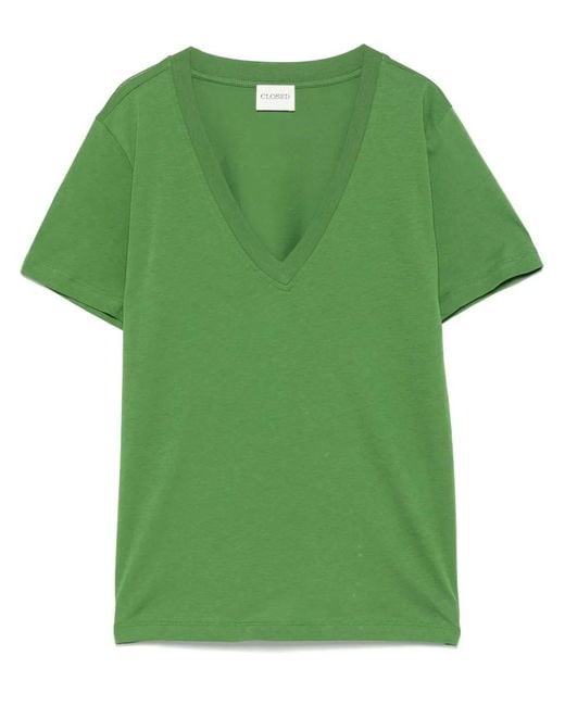 Closed Green T-Shirts And Polos