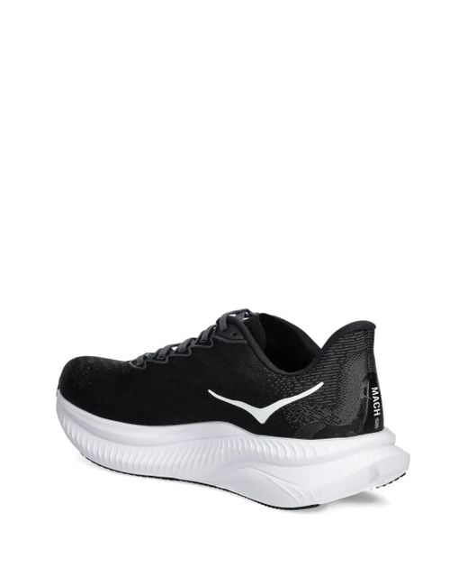 Hoka One One Black Mach 6 Lightweight Running Sneakers for men