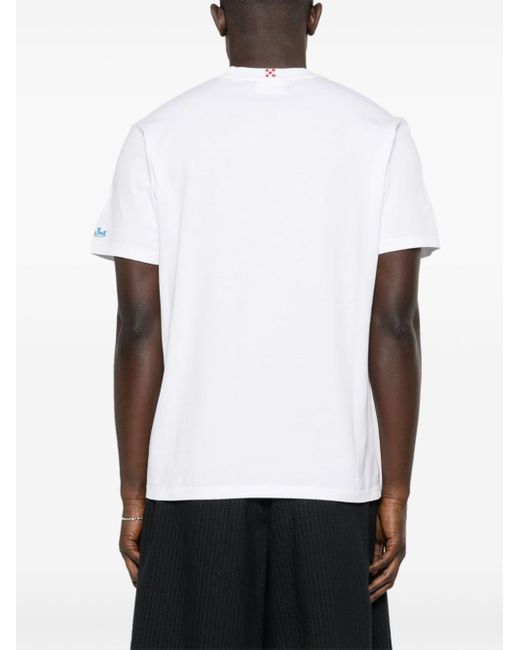 Mc2 Saint Barth T-shirt Met Grafische Print in het White voor heren