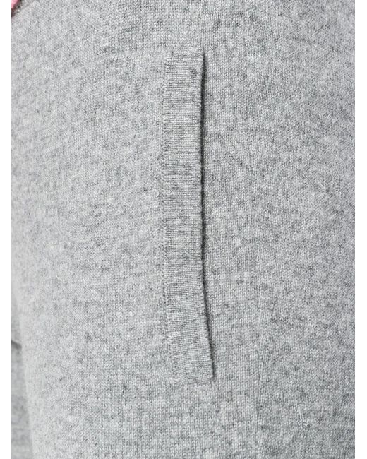 Barrie Gray Drawstring Cashmere Track Pants