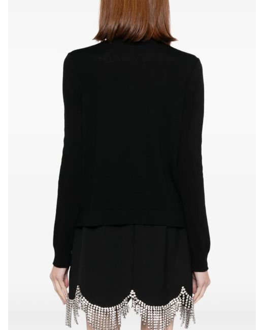 Dice Kayek Black Wool Blouse