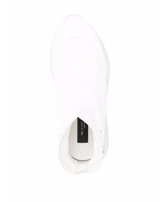Philipp Plein White Skywalker Sneakers
