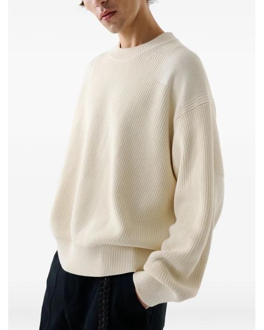 Studio Nicholson White Combo Knitted Sweater for men