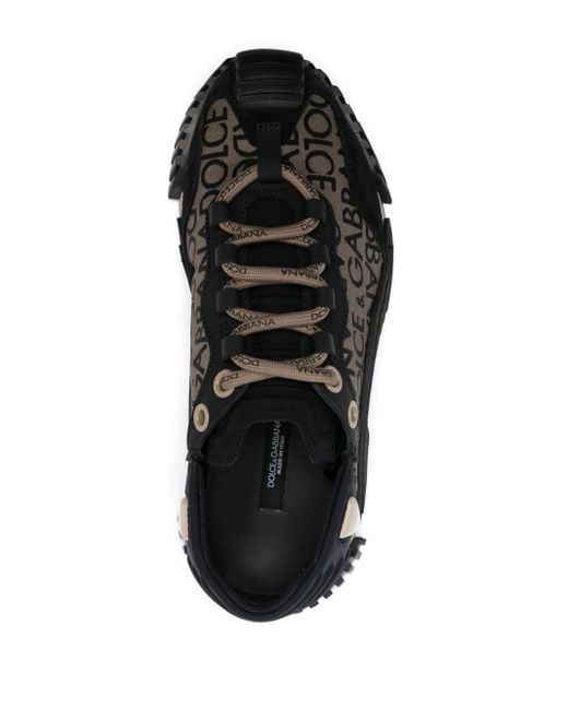 Dolce & Gabbana Black Ns1 Logo-jacquard Sneakers