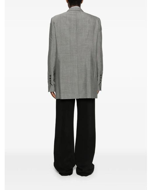 SAPIO Gray Nº 44L Double-Breasted Blazer for men