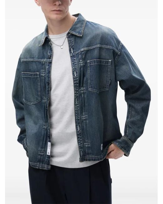 Neighborhood Blue Denim Shirt for men
