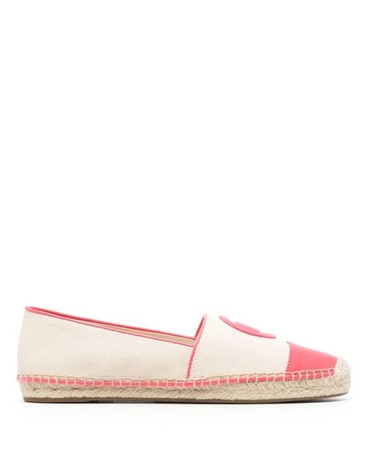 MICHAEL Michael Kors Pink Monogram-Embroidered Espadrilles