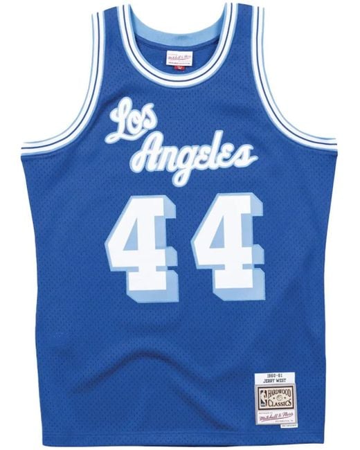 Top NBA 1960 Los Angeles Lakers Jerry West Swingman Mitchell & Ness de hombre de color Blue