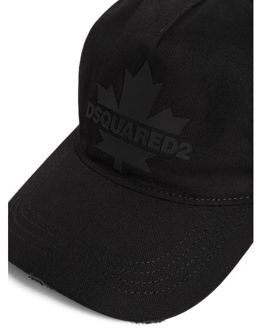 DSquared² Black Cap With A Visor for men