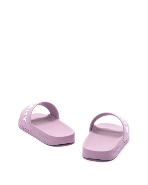 Givenchy Slippers Met Logo-Applicatie in het Purple