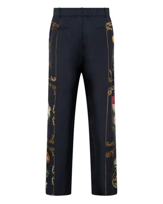 Pantalones rectos Magic in the manuscripts Camilla de hombre de color Blue