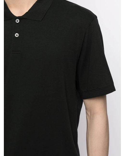 James Perse Black Lotus Polo Shirt for men
