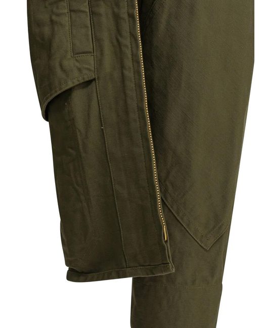 Buzz Rickson's Green Zip-Up Flap-Pocket Shirt Jacket for men