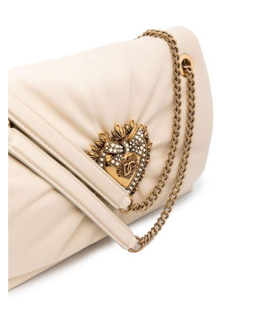 Dolce & Gabbana Natural Devotion Leather Crossbody Bag