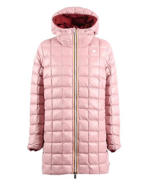 K-Way Pink Sophie Hooded Reversible Parka