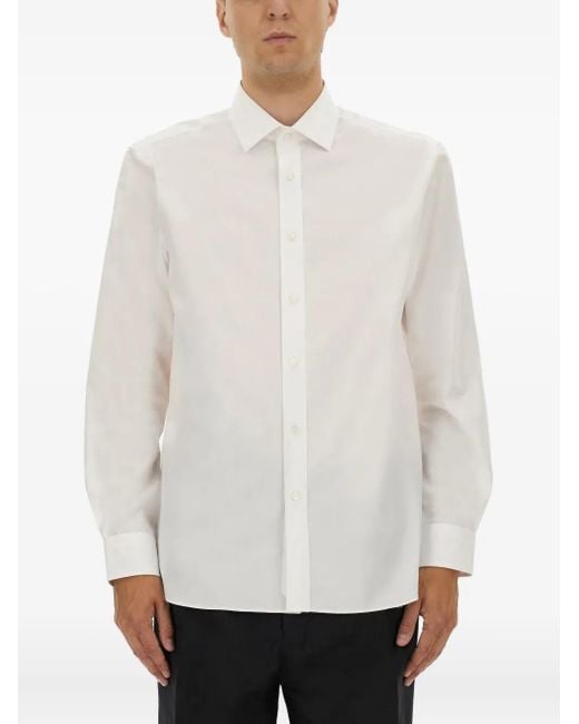 Chemise À Boutonnière Sur Le Devant Boss pour homme en coloris White