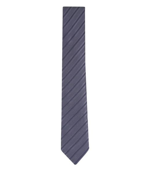 Brunello Cucinelli Blue Striped Tie for men