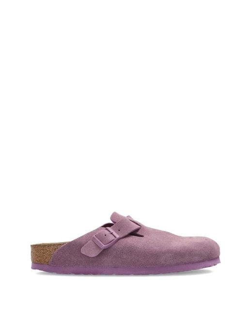 Birkenstock Boston Mules aus Wildleder in Purple für Herren