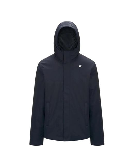 K-Way Blue Jacko Hooded Jacket for men