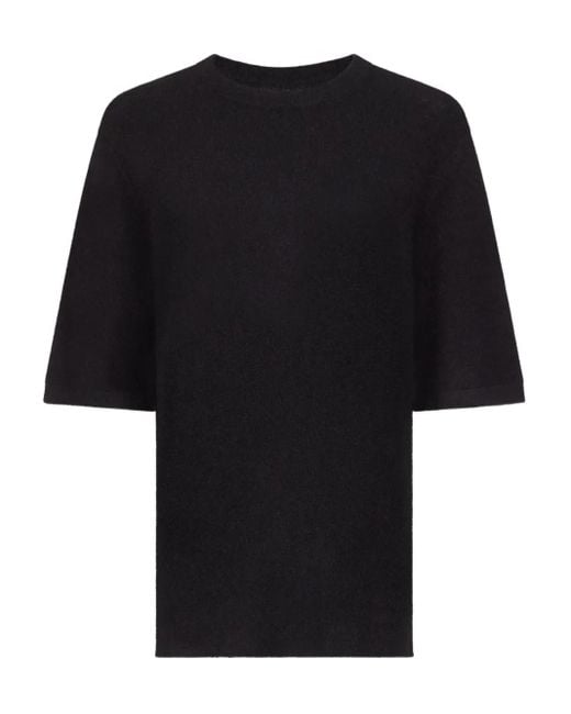 Maglione Girocollo Raven di Loulou de Saison in Black