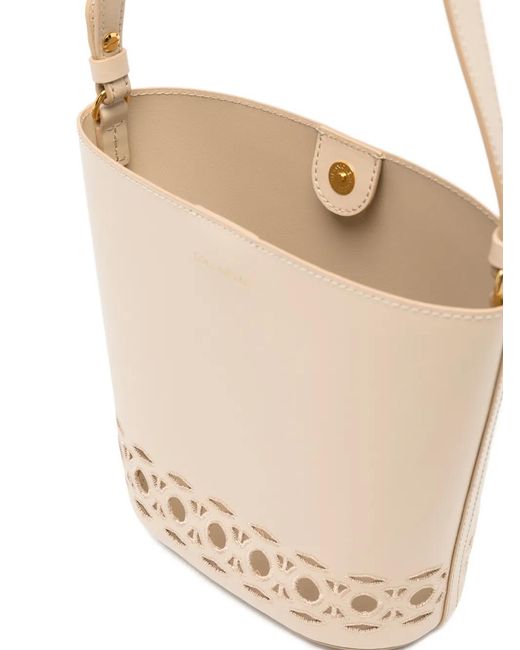 Coccinelle White Cut-Out-Detail Tote Bag