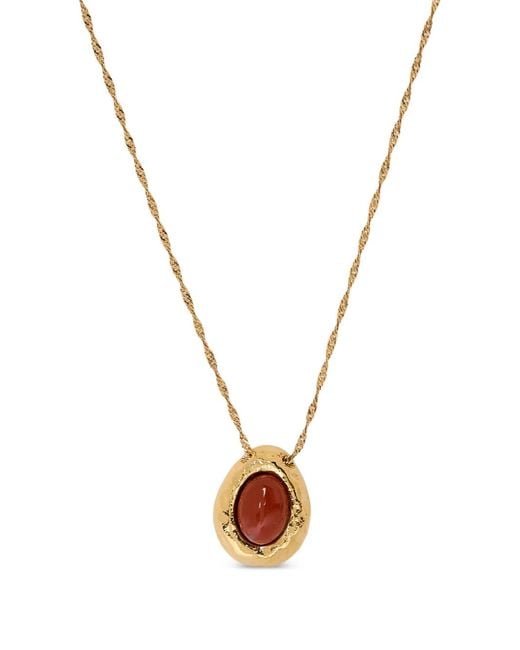 Anni Lu Metallic Stone-Pendant Necklace