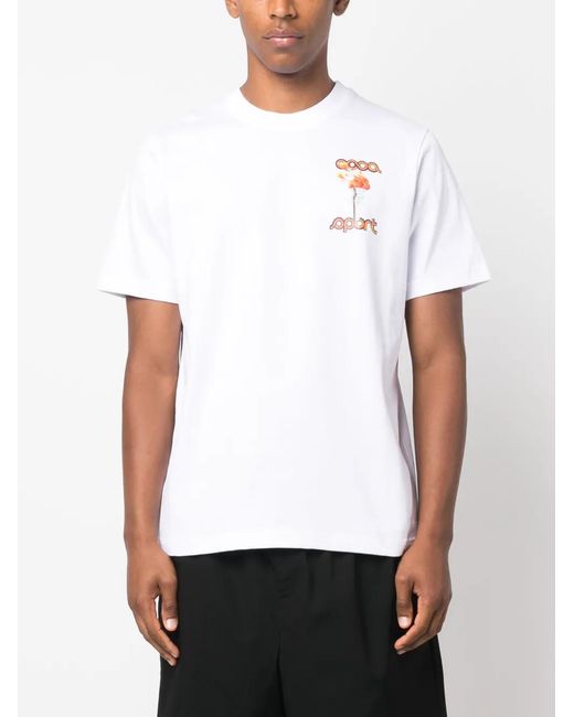 Casablanca La Flamme Du Sport T-shirt White for men