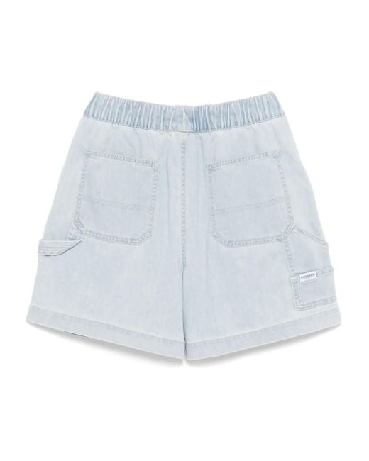 Chocoolate Blue Logo-Patch Shorts