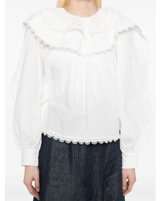 Blouse Layla Ulla Johnson en coloris White