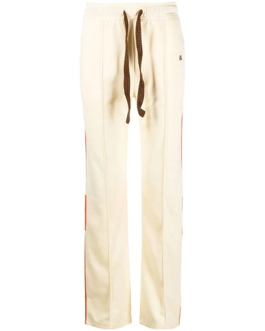 Wales Bonner White Contrast Panel Track Pants for men