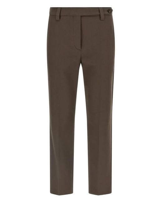 Brunello Cucinelli Gray Cotton Trousers