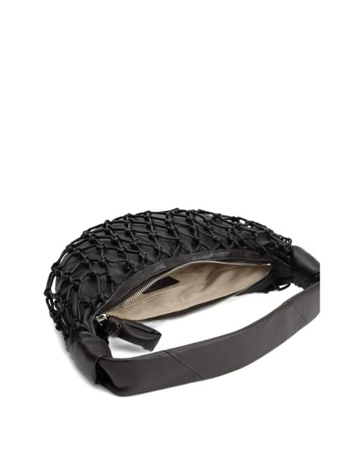 Lemaire フォーチュン クロワッサン ノットショルダーバッグ Black