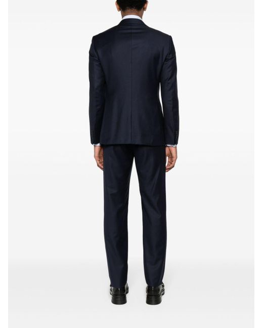 Giorgio Armani Einrehiger Anzug mit Nadelstreifen in Blue für Herren