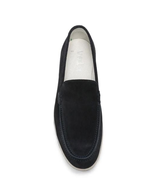 VELA SHOP Black Mocassins En Daim for men